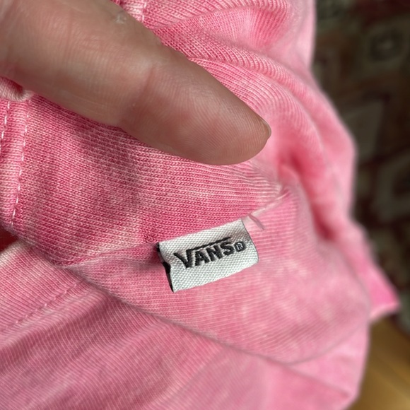 VANS PINK TYE DYE FRONT KNOT T SHIRT - Picture 5 of 6